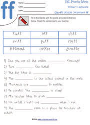 double-consonant-ff-gap-fill-worksheet